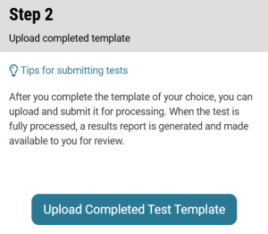 Step 2 Upload Template